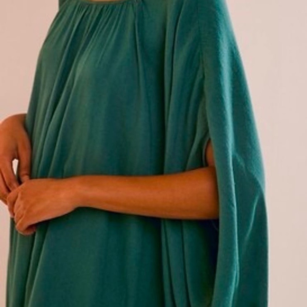 NWOT Free People Milo One-Piece Oversized Dolman Sleeve Linen Viscose Jumpsuit - Picture 3 of 11